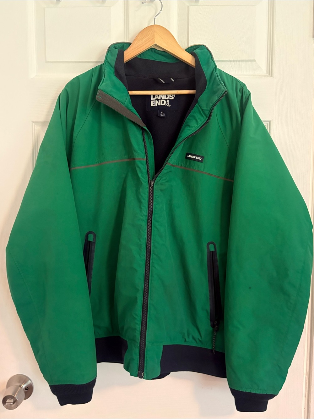 Lands End Green Classic Squall Jacket